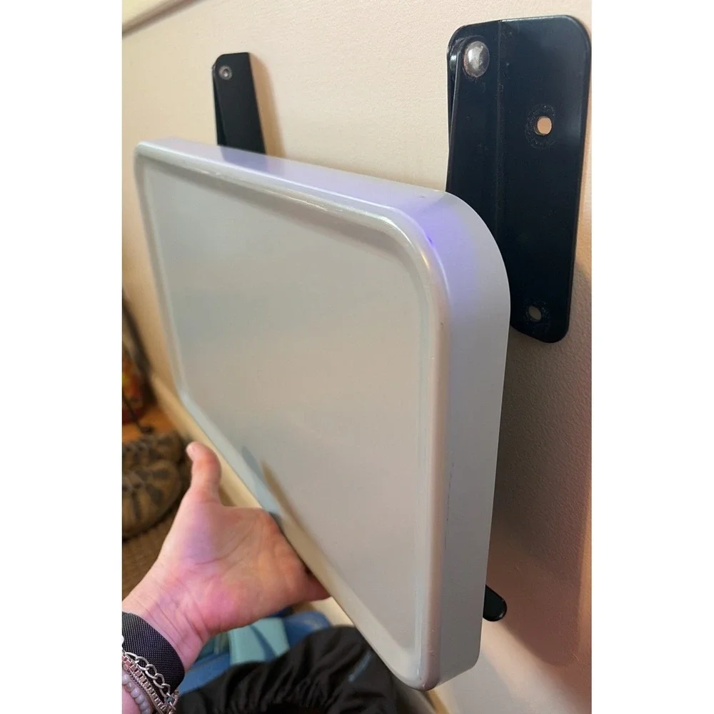 folding‎ wall table plastic tray metal brackets 16 x 10 RV Compact Space Saver